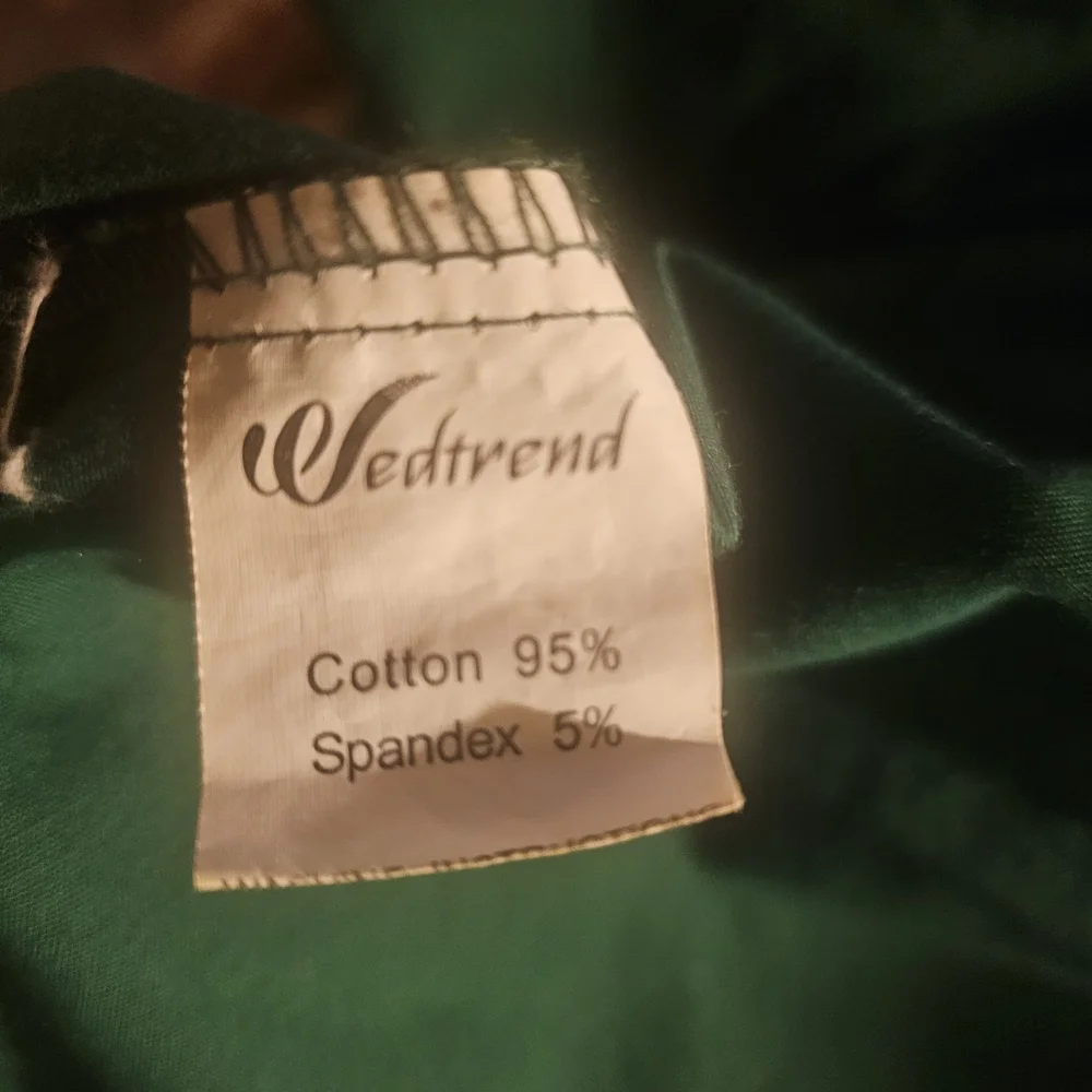 Cotton Green Ruffle Button Dress Heart Buttons - Picture 11 of 11